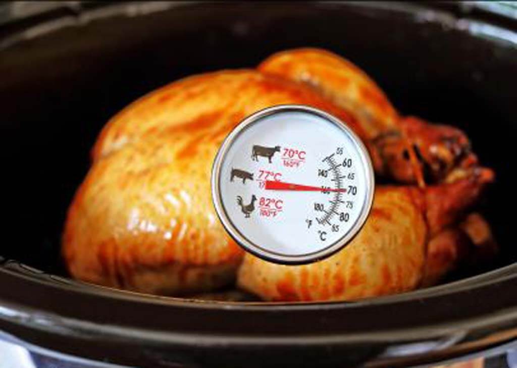 When roasting a whole chicken, you should use a temperature of 425 degrees F