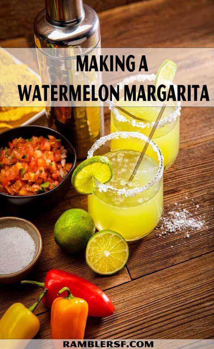 Making a Watermelon Margarita
