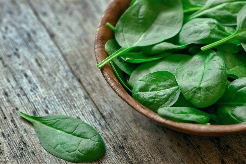 Spinach is a good source of Iron