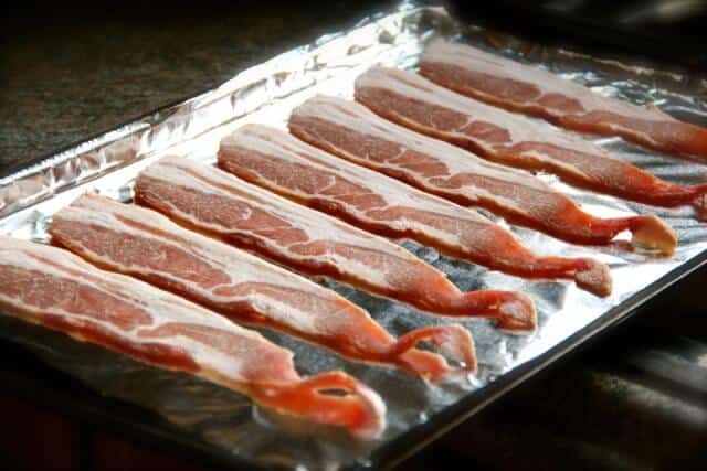 Cooking bacon in the oven