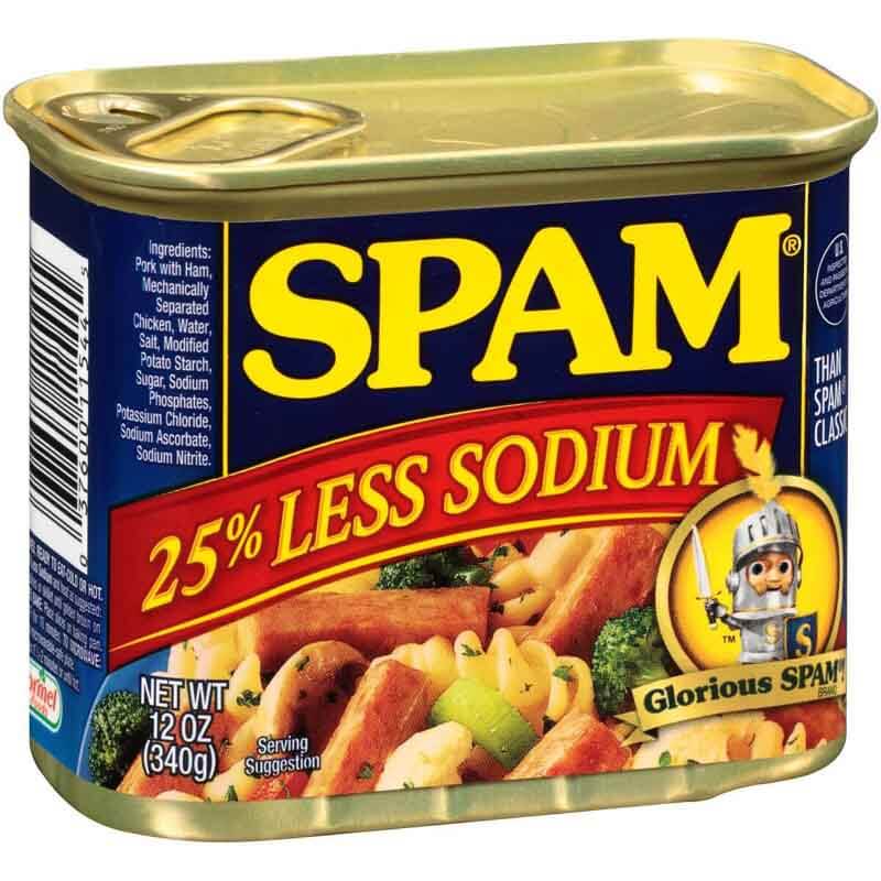 Spam Less Sodium Is Spam Gluten Free