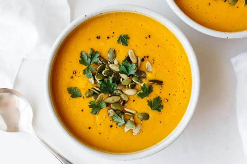 Roasted butternut squash soup