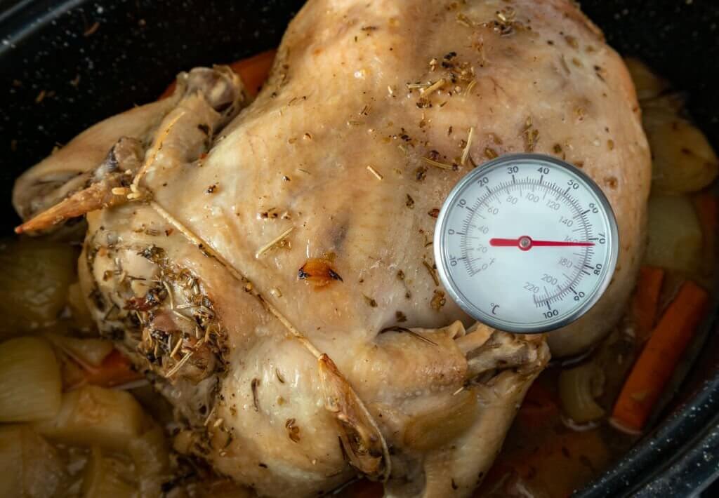 Chicken to the Proper Internal Temperature