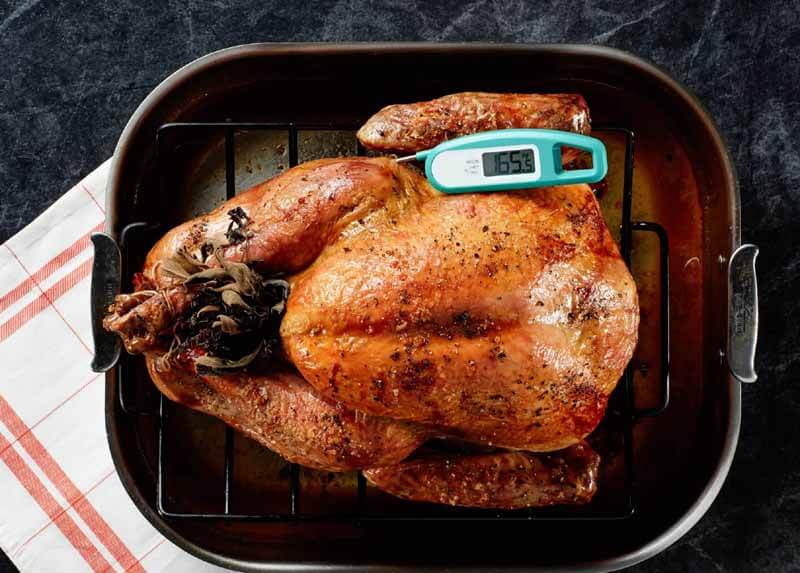 Meat Thermometer To Check The Temperature Of Cooked Chicken