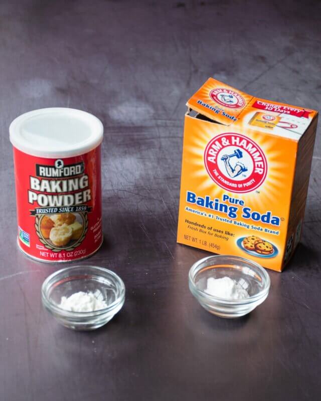 Baking powder vs. baking soda