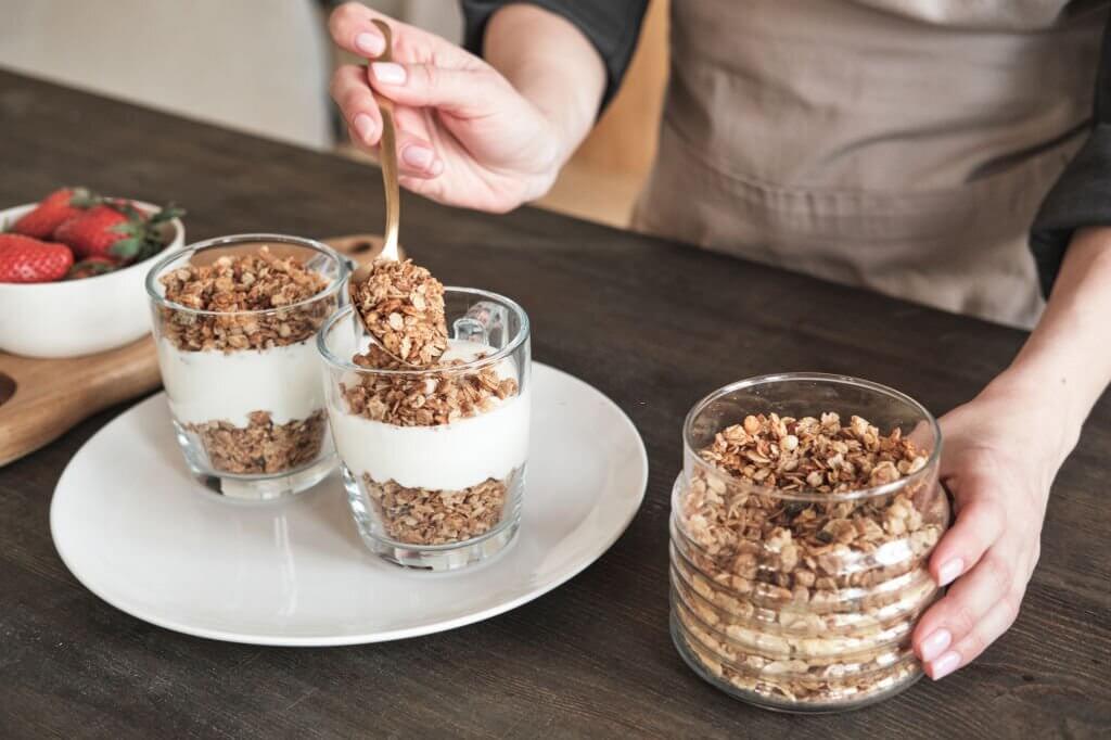 Granola is often taken by hikers as a portable