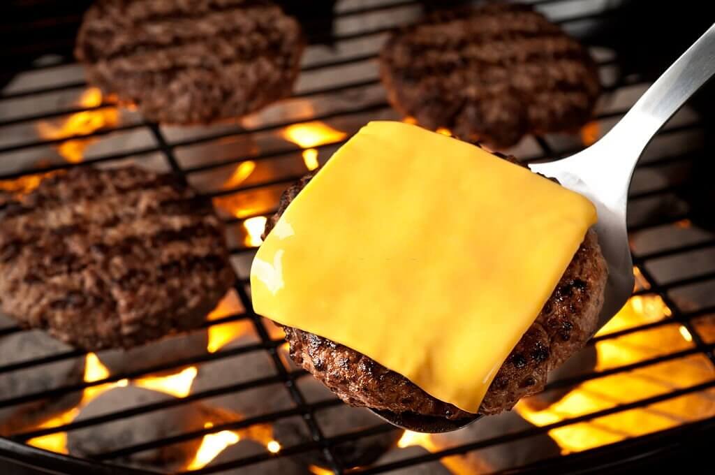 Grilling burgers