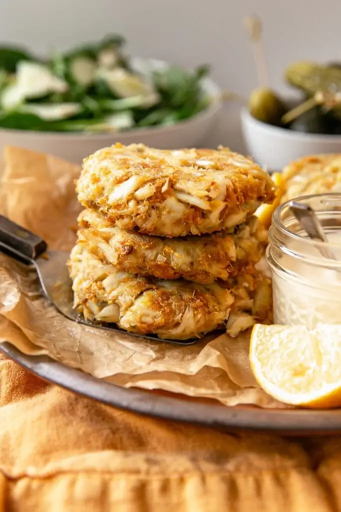 Keeping crab cakes from falling apart