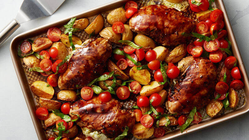 Sheet Pan Caprese Chicken