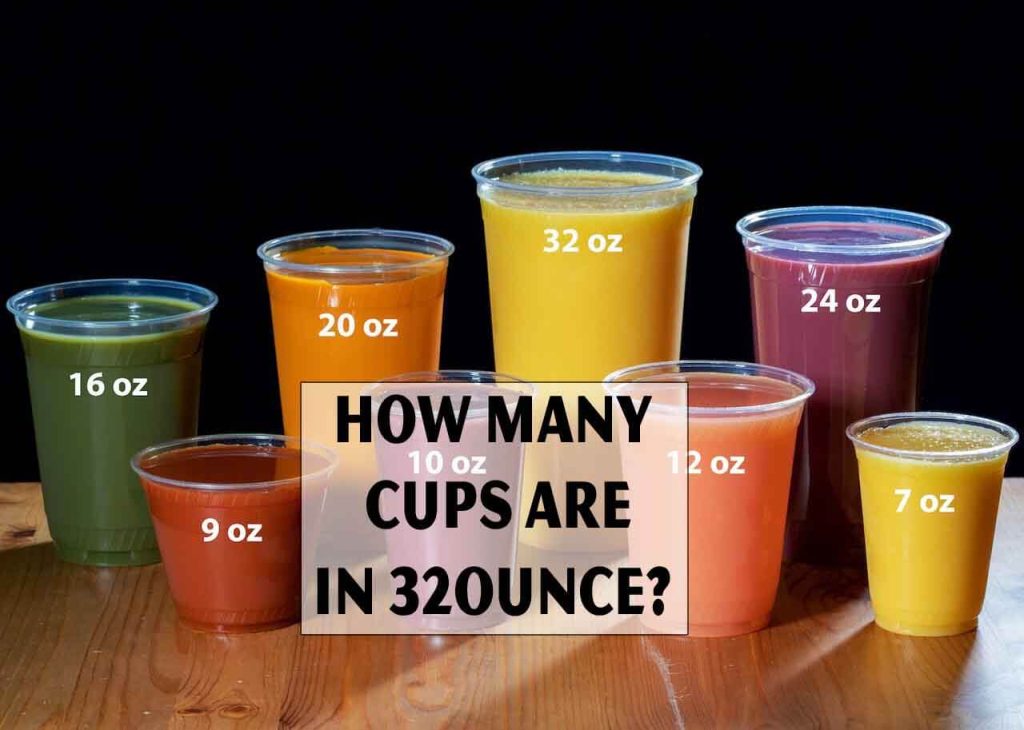 How many cups are in 32ounce